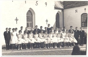 Konfirmation Ajstrup kirke 1960